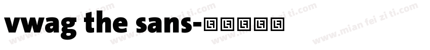 vwag the sans字体转换